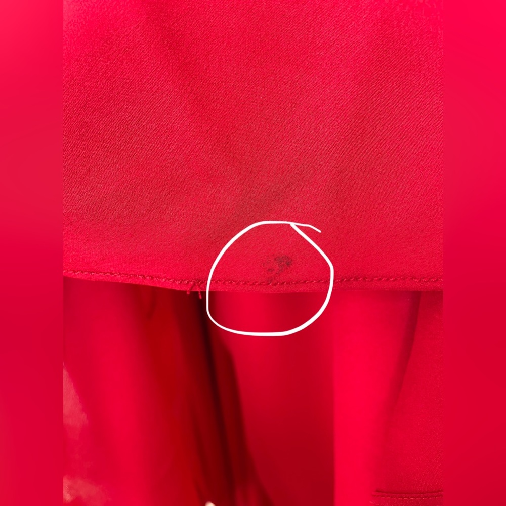 Fame & Partners Red Cowl Neck Long Dress - Picture 10 of 11
